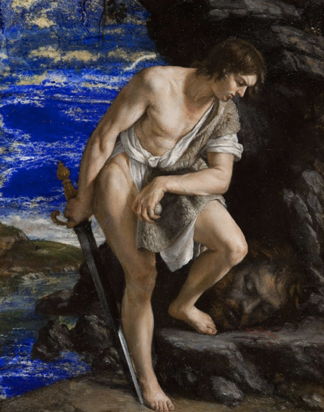 Давид и голиаф картина микеланджело