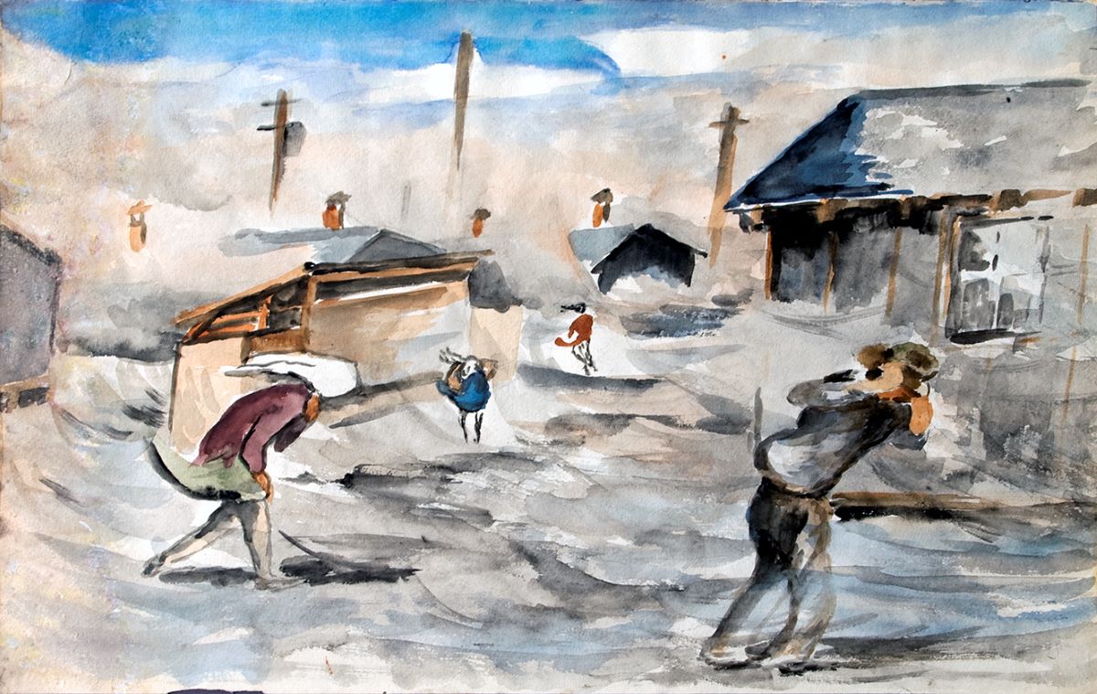 Current and coming: A self-taught artist in the internment camps